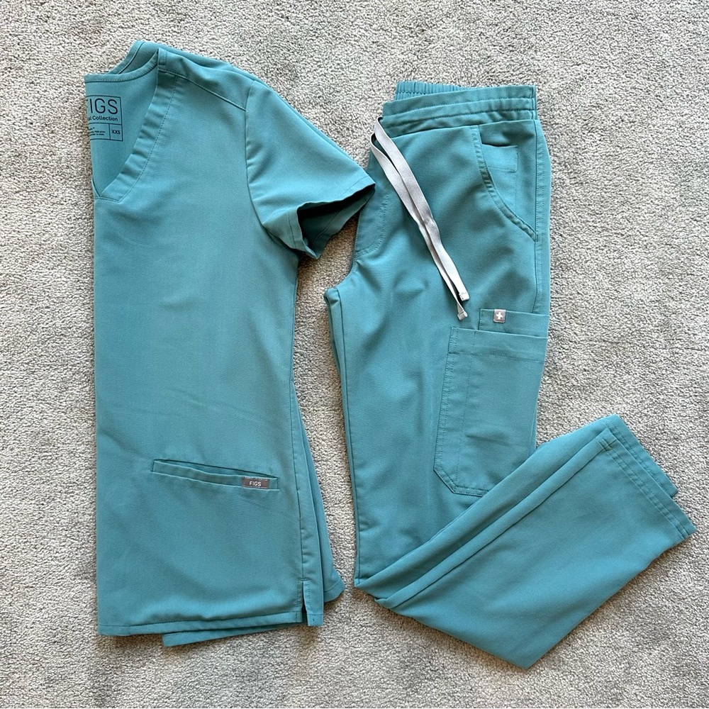 XXS / XXSP Teal FIGS Scrub Set - Limited Edition